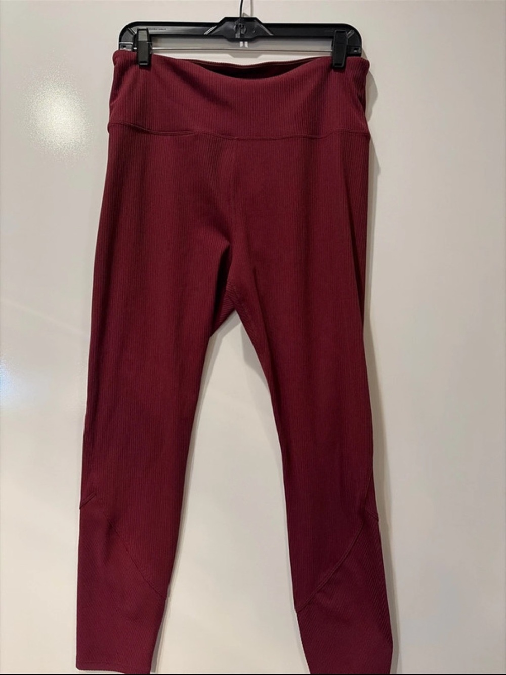 JoyLab Ribbed Burgundy High-Waist Leggings